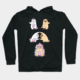 Pug with Unicorn Fusion Hoodie